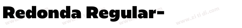 Redonda Regular字体转换